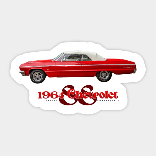 1964 Chevrolet Impala SS Convertible Sticker by Gestalt Imagery